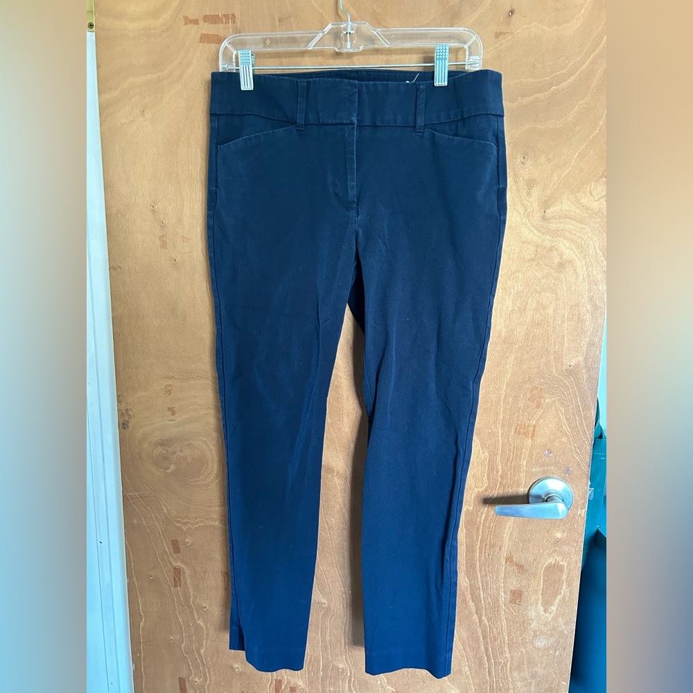Loft skinny leg cropped work pants